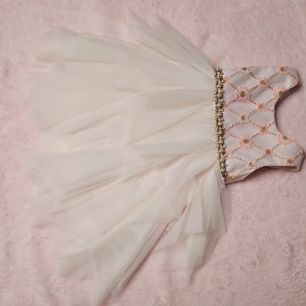 American Princess Pink and Gold Dress